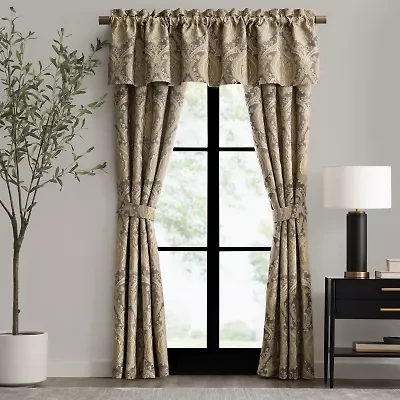 Rose Tree Norwich Rod Pocket Light-Filtering Set of 2 Curtain Panel