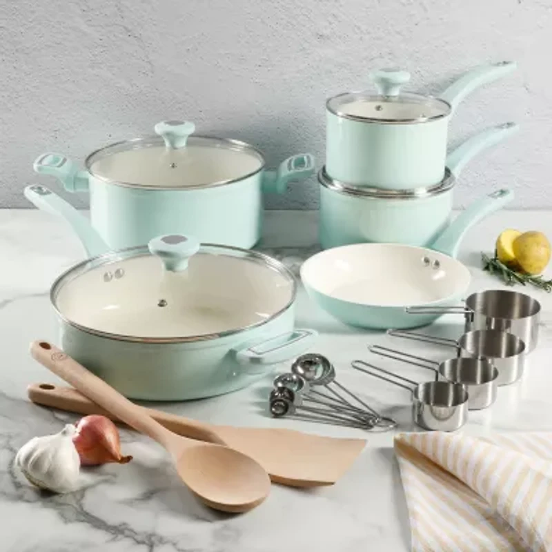 Martha Stewart Ceramic Non-Stick 19-pc. Cookware Set