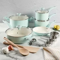 Martha Stewart Ceramic Non-Stick 19-pc. Cookware Set