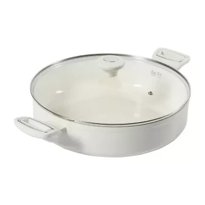 Martha Stewart Ceramic Non-Stick 12" Everyday Pan with Lid