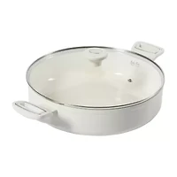 Martha Stewart Ceramic Non-Stick 12" Everyday Pan with Lid