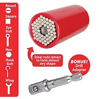 As Seen On TV Red Dog Socket With Drill Adapter 16275 Car Organizer
