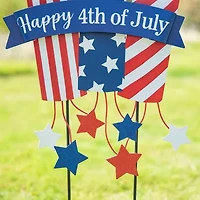 Glitzhome Firecracker 4th of July Yard Art