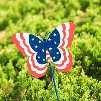 Glitzhome Metal Butterflies 4th of July Yard Art