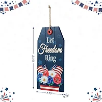 Glitzhome Wooden Word Door Hanger Wall Sign