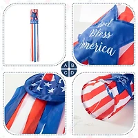 Glitzhome Star Windsocks 4th of July Yard Art