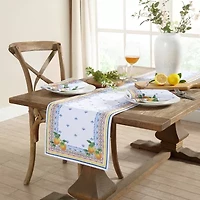 Elrene Home Fashions Capri Lemon Table Runner