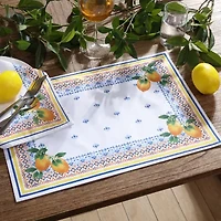 Elrene Home Fashions Capri Lemon 4-pc. Placemat