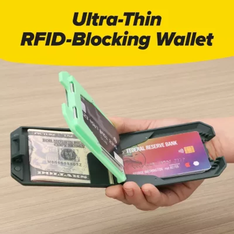 As Seen On TV Slim Mint Leather Rfid Blocking Wallet