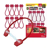 As Seen On TV Ruby Holding Hands Magnetic Silicone 8-pc. Hanger Grip Clips