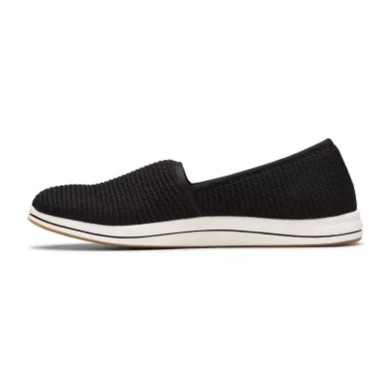 Clarks Breeze Stretch Womens Round Closed Toe Slip-On Shoe