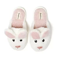 Dearfoams Bunny Novelty Scuff Womens Memory Foam Slip-On Slippers