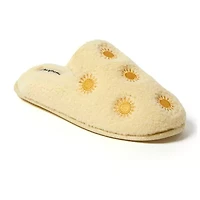Dearfoams Teddy Tab Scuff Womens Memory Foam Slip-On Slippers