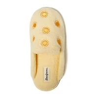Dearfoams Teddy Tab Scuff Womens Memory Foam Slip-On Slippers