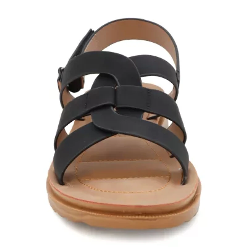 Yoki Carlota-04 Womens Adjustable Strap Footbed Sandals