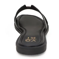 Yoki Womens Isabel Flat Sandals