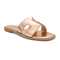 Yoki Womens Isabel Flat Sandals