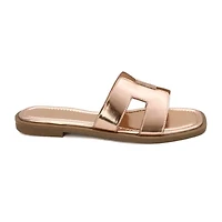 Yoki Womens Isabel Flat Sandals