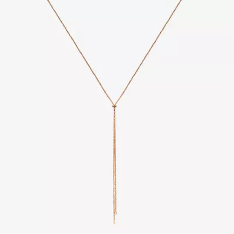 Bijoux Bar Delicates Gold Tone Bolo Womens 32 Inch Y Necklace