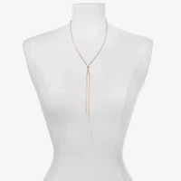 Bijoux Bar Delicates Gold Tone Bolo Womens 32 Inch Y Necklace