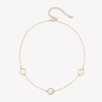 Bijoux Bar Delicates Gold Tone Womens 16 Inch Link Chain Necklace