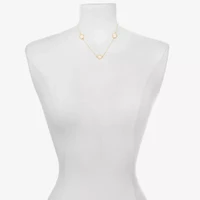 Bijoux Bar Delicates Gold Tone Womens 16 Inch Link Chain Necklace