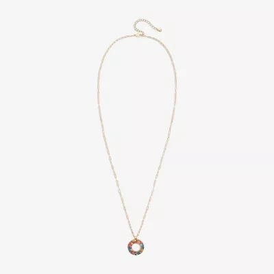 Bijoux Bar Delicates Gold Tone Womens 32 Inch Pendant Necklace