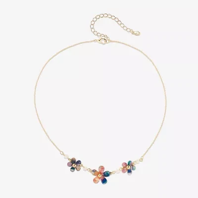 Bijoux Bar Delicates Freeform Womens 16 Inch Link Chain Necklace