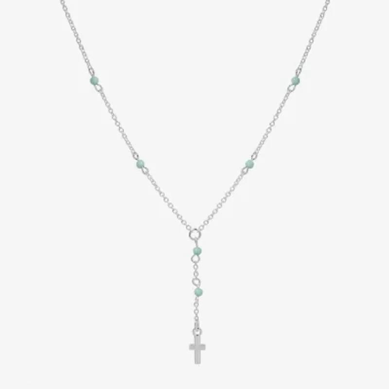 Bijoux Bar Delicates Silver Tone Womens 16 Inch Y Necklace