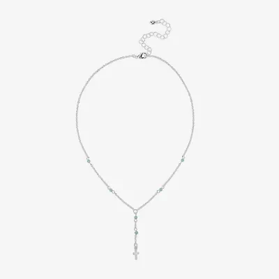 Bijoux Bar Delicates Silver Tone Womens 16 Inch Y Necklace