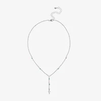Bijoux Bar Delicates Silver Tone Womens 16 Inch Y Necklace
