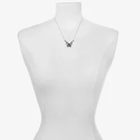 Bijoux Bar Delicates Silver Tone Womens Butterfly 16 Inch Pendant Necklace