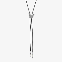 Bijoux Bar Delicates Silver Tone Bolo Womens 24 Inch Y Necklace