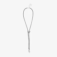 Bijoux Bar Delicates Silver Tone Bolo Womens 24 Inch Y Necklace