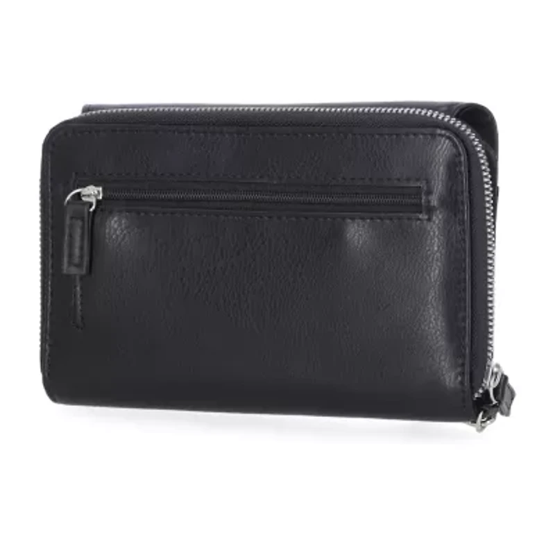 Mundi Big Fat Womens Expandable RFID Blocking Zip Around Wallet