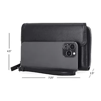 Mundi Big Fat Womens Expandable RFID Blocking Zip Around Wallet