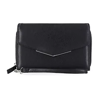 Mundi Big Fat Womens Expandable RFID Blocking Zip Around Wallet