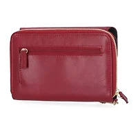 Mundi Big Fat Womens Expandable Rfid Blocking Zip Around Wallet