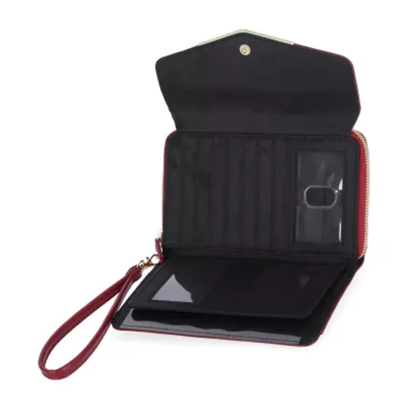 Mundi Big Fat Womens Expandable Rfid Blocking Zip Around Wallet