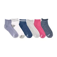 Muk Luks Mini Womens 6 Pair Crew Socks