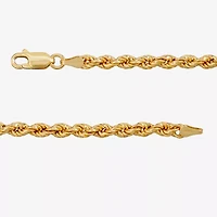 Made in Italy Womens 24K Gold Over Silver 18 Inch Rope Chain Necklace