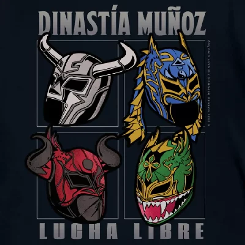 Lucha Libre Little & Big Kid Boys Crew Neck Short Sleeve Regular Fit Graphic T-Shirt