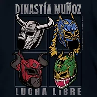 Lucha Libre Little & Big Kid Boys Crew Neck Short Sleeve Regular Fit Graphic T-Shirt