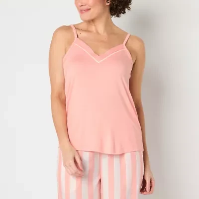 Liz Claiborne Cool and Calm Womens V Neck Sleeveless Pajama Top