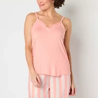 Liz Claiborne Cool and Calm Womens V Neck Sleeveless Pajama Top