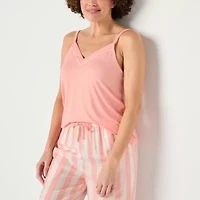 Liz Claiborne Cool and Calm Womens V Neck Sleeveless Pajama Top