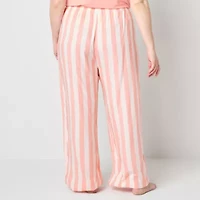 Liz Claiborne Womens Plus Pajama Pants