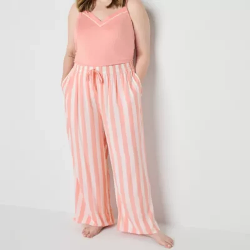 Liz Claiborne Womens Plus Pajama Pants