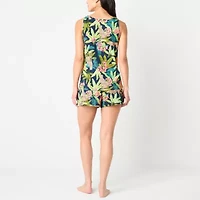 Ambrielle Womens Rib Sleeveless 2-pc. Pajama Sets