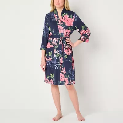 Liz Claiborne Womens Long Sleeve Length Robe